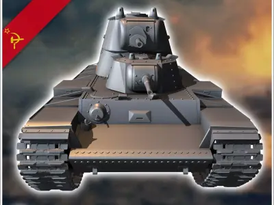 SMK late - Soviet army WW2 Second World East front Ostfront RPG 3D print model