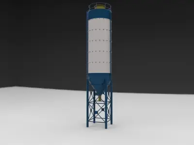 silo  silage 3D model by fish5