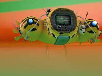 Television Ballon 2076 3D model