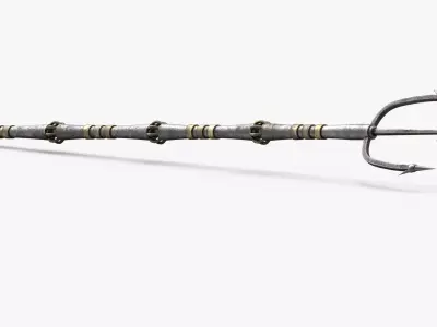 Trident PBR Low-poly 3D model