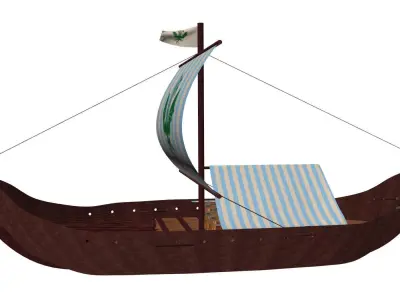 Viking Cargo Ship 3D model