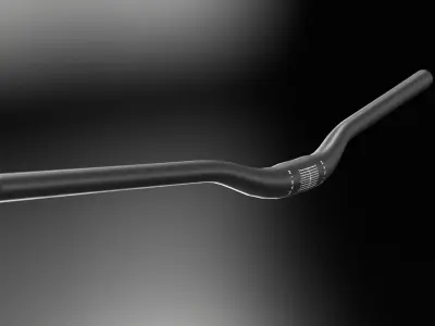 Marin MTB Handlebars black red Low-poly 3D model