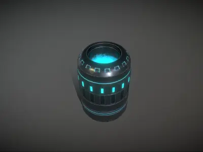 Sci Fi Barrels FREE DOWNLOAD Free low-poly 3D model