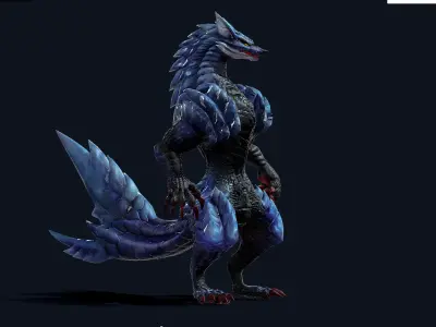 Monster Hunter Low-poly 3D model