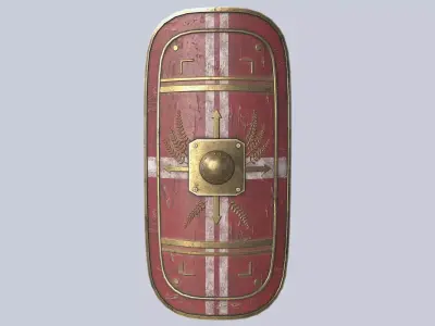 Scutum Low-poly 3D model