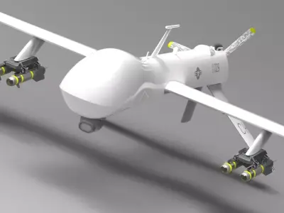MQ-1 Predator UAV 3D print model