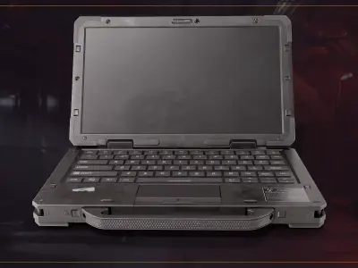 Tactical laptop Low-poly 3D model purchase