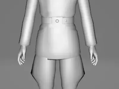 STAR WARS Grand Moff Tarkin - Low Poly Game - FBX MODEL Low-poly 3D model