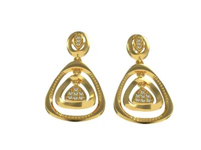 Diamond Pendant Set 27 3D print model