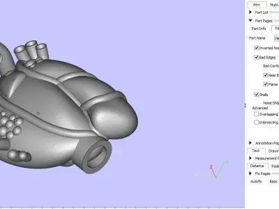 Heart human gold 3D print model