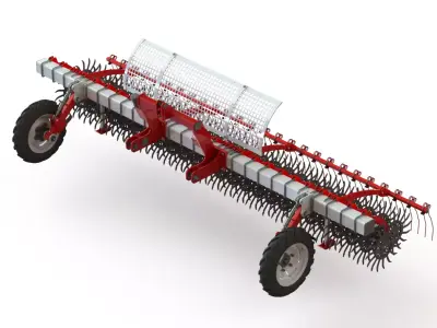WG 0003 - Rotary harrow 450 3D model