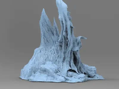 Medieval Hollow Tree 1 Rocks 3 3D model