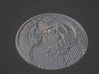 Saladin Medallion 3D print model buy