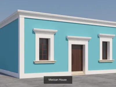 Mexican Houses 3D Model Collection buy