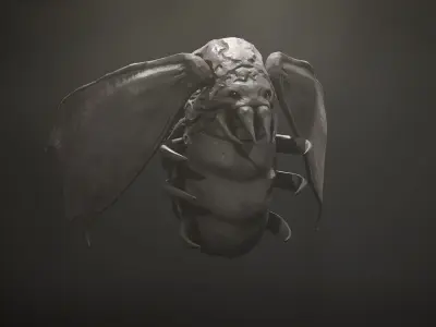 Worm Lt5 - Game Ready Low-poly 3D model Low-poly 3D model