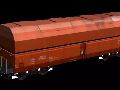24V freight car model 3D model