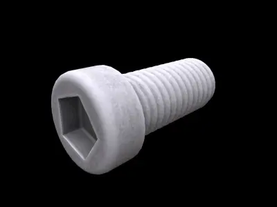 Allen nut Low-poly 3D model