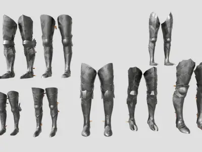 Medieval Armor Low-poly 3D model