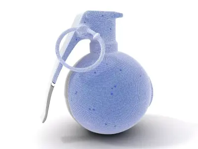 Modern Grenade Model Pack with Metallic Texture Low-poly 3D model