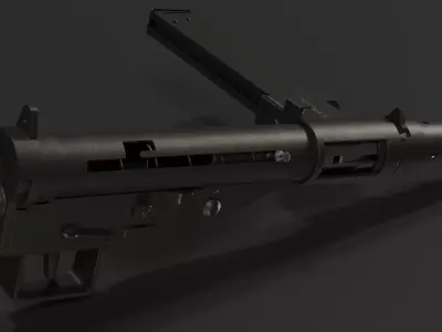 Sten MK2 - Game Ready Low-poly 3D model