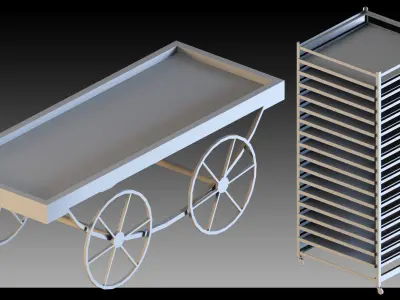 31- Transport trolleys 3D model