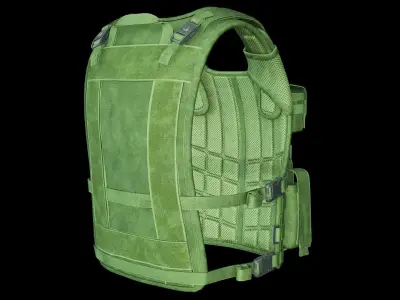 Marom Dolphin Amran Gen Plate Carrier - Kevlar Armor  Low-poly 3D model