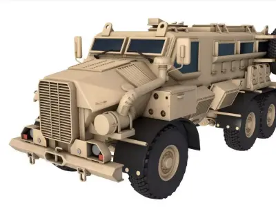 Truck Military Sand Casspir 3D model