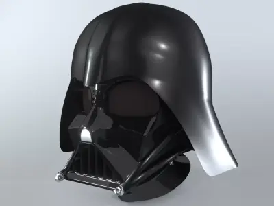Darth Vader helmet made with blender 3D model