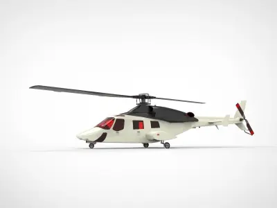 Bell 222 3D model buy