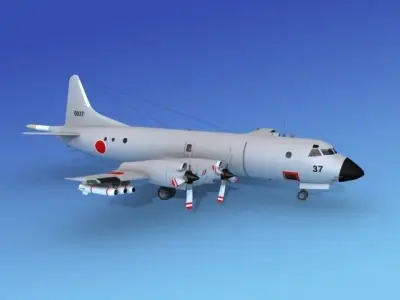 Lockheed P-3 Orion JDF 3D model