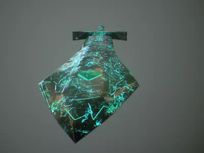 Sword Low poly NAHPHE PAIN Free low-poly 3D model