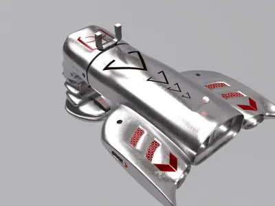 Sci-Fi HandGun MU-551 3D model