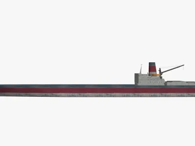 Container ship Low-poly Low-poly 3D model