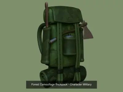 05 Military Backpacks - Army or Soldier Character