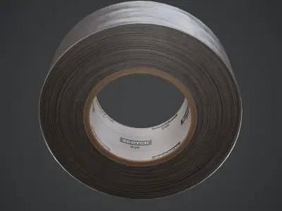 Scotch Tape Low-poly 3D model