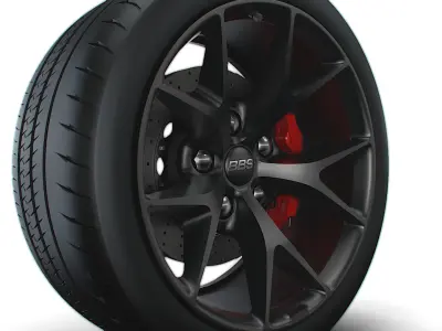 BBS SR wheel 3D model