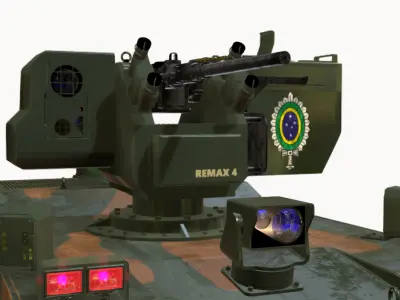 ugv vehicle br remax 4 Low-poly 3D model
