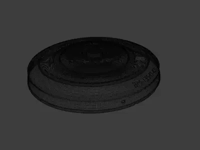 Rusty antipersonnel mine 3D model