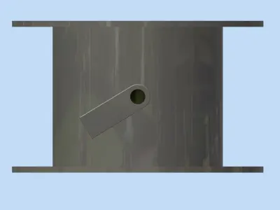 THE BUTTERFLY VALVE 3D model