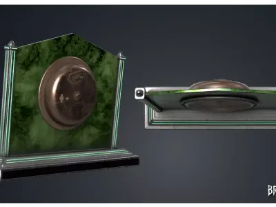 Desk Clock - Clocks 1900s 3D model