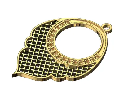 Arabic moucharabieh earrings and pendants 3D print model