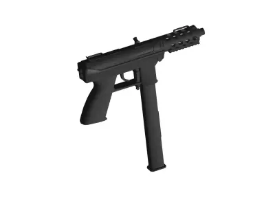 TEC-9 automatic pistol  3D model