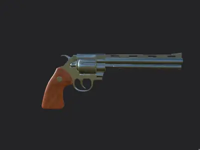 colt python Low-poly 3D model
