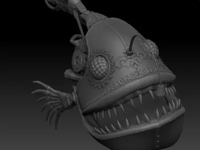 Steampunk  Fish 3D model purchase