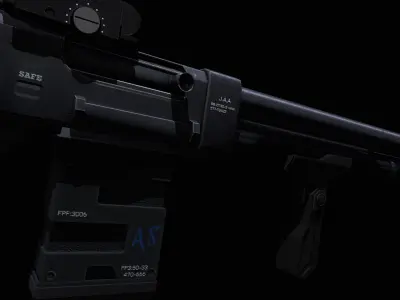 Shotgun  Low-poly 3D model by nasser-azzeh97