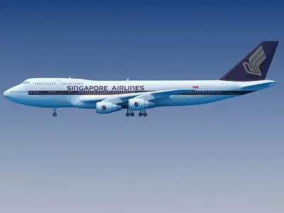 Singapore Airlines Boeing 747 3D model