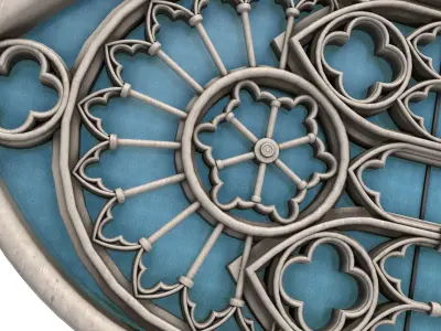 Gothic Window 3D model order