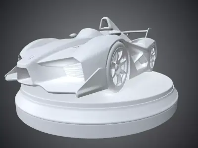 Modern Sports Car Sculpture Minimalist Desktop Decor PM-372 3D print model