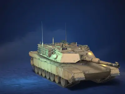 Abrams Main Battle Tank 3D model
