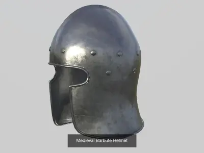 Medieval Common Soldier Helmet 3D Model Pack
